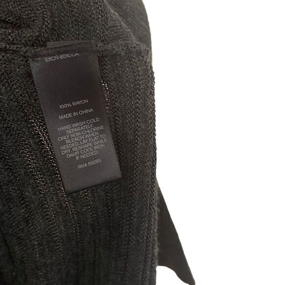 Express Lightweight Semi Sheer Knit Scoop Neck Dress - Picture 6 of 7